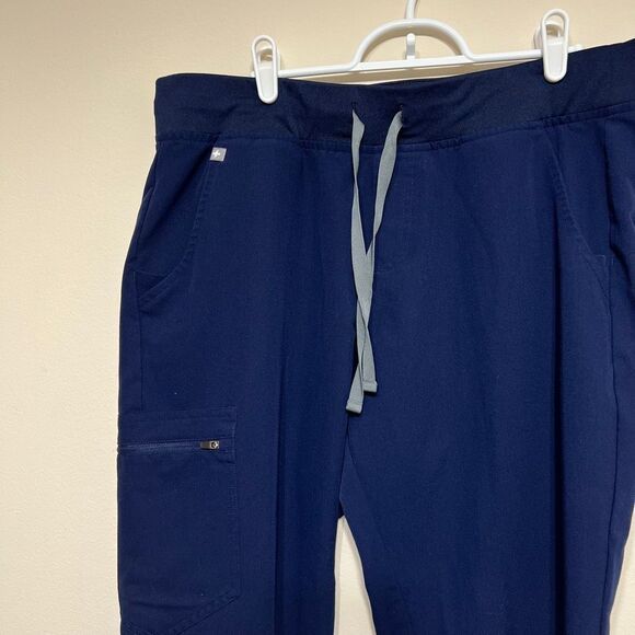 Figs Zamora Jogger Scrub Pants Navy Blue Women Large Tall - Picture 2 of 9